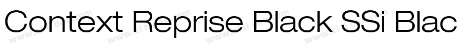 Context Reprise Black SSi Black Italic字体转换
